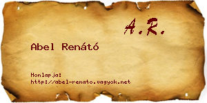 Abel Renátó névjegykártya