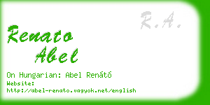 renato abel business card